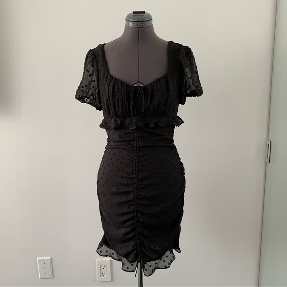 Cotton Candy Dresses & Skirts - Black Polkadot Mini Dress